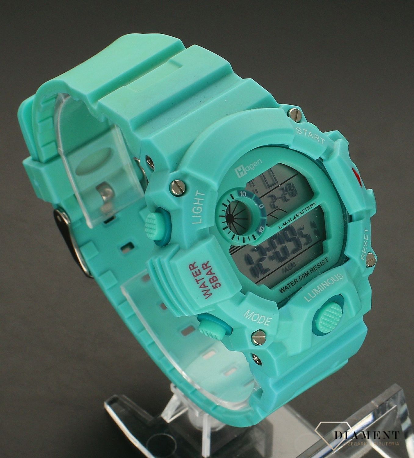 Zegarek dziecięcy Hagen Sport HA-9400 miętowy (4).jpg